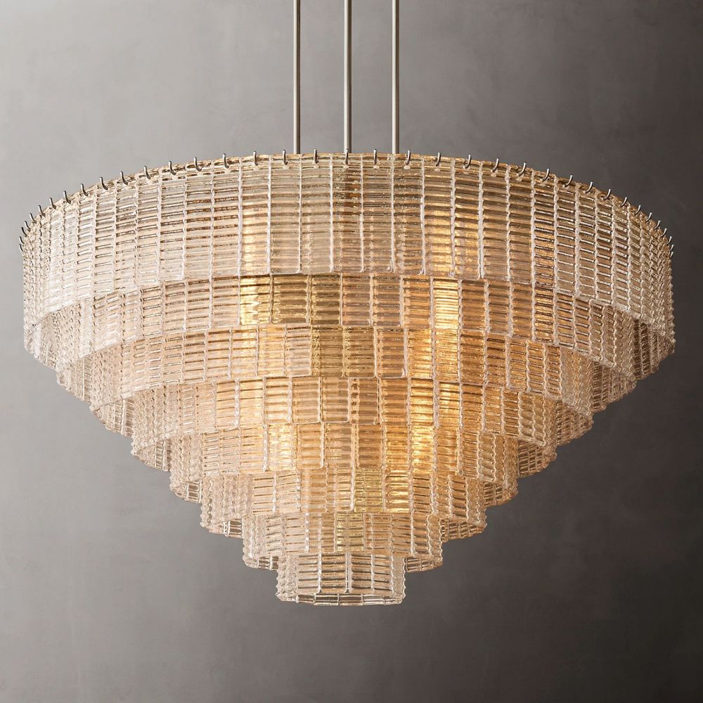 Shakiesha Glass Round Chandelier