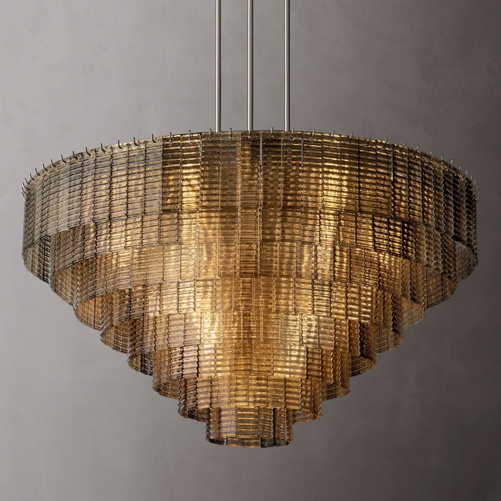 Shakiesha Glass Round Chandelier