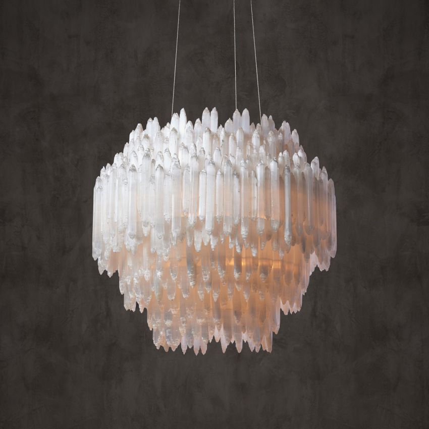 Shahida Selenite Round Chandelier