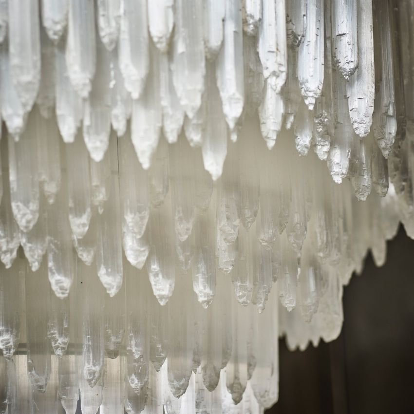 Shahida Selenite Round Chandelier