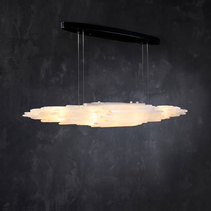 Shahida Selenite Natural Chandelier