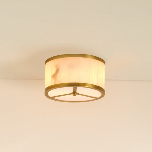 Small Upsala Alabaster Flush Mount Ceiling Light