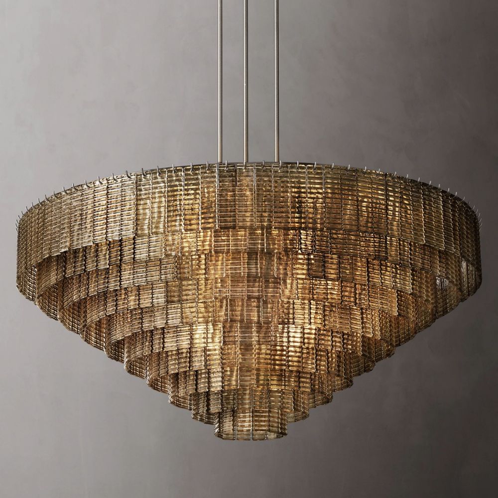 Shakiesha Glass Round Chandelier