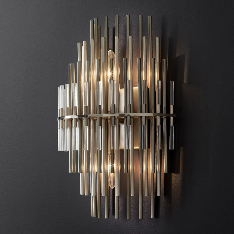 Sturdy Industrial Wind Metal Tubes Wall Sconce