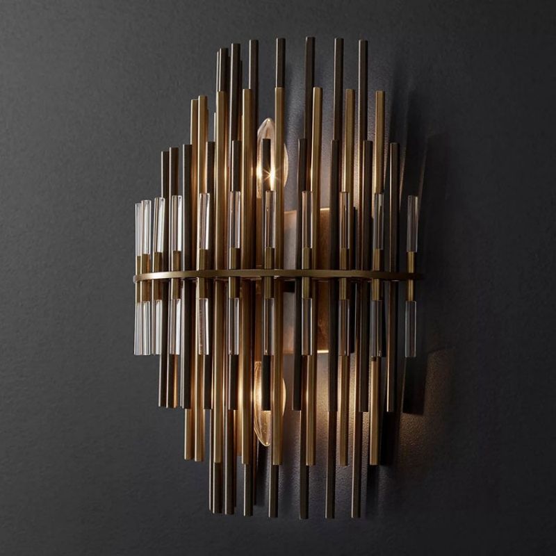 Sturdy Industrial Wind Metal Tubes Wall Sconce