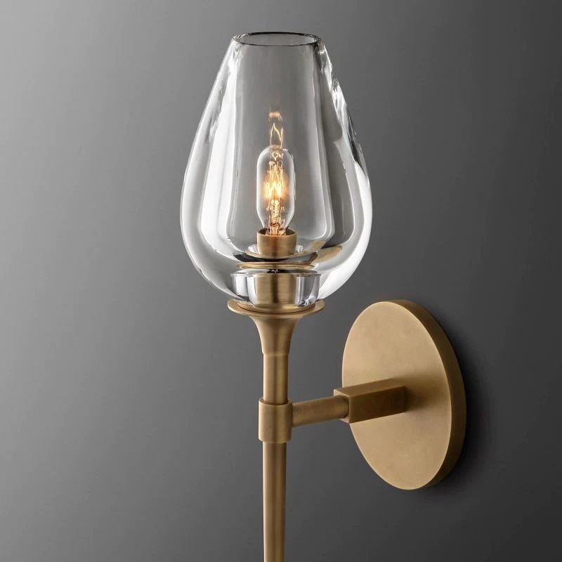 Tulip Glass Wall Sconce