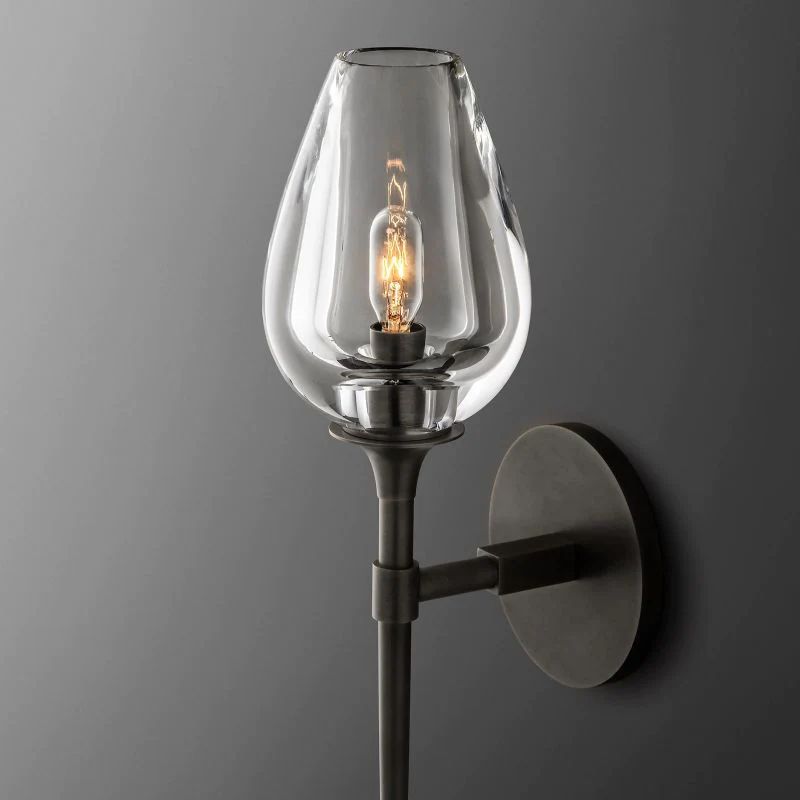 Tulip Glass Wall Sconce