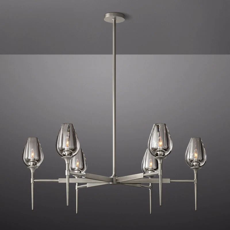 Tulip Series Glass Round Chandelier