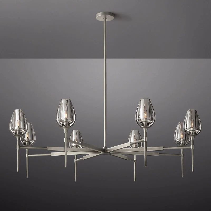 Tulip Series Glass Round Chandelier