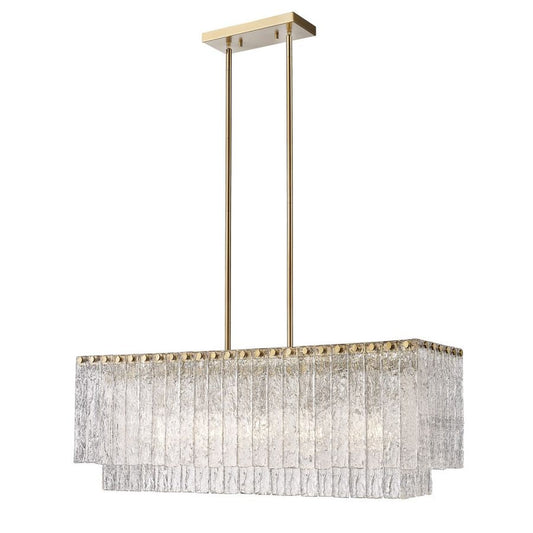 Verba Glass Linear Chandelier