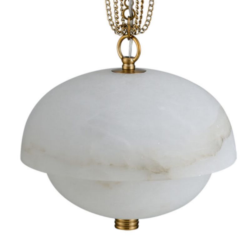 Volterra Alabaster LED Pendant 17”