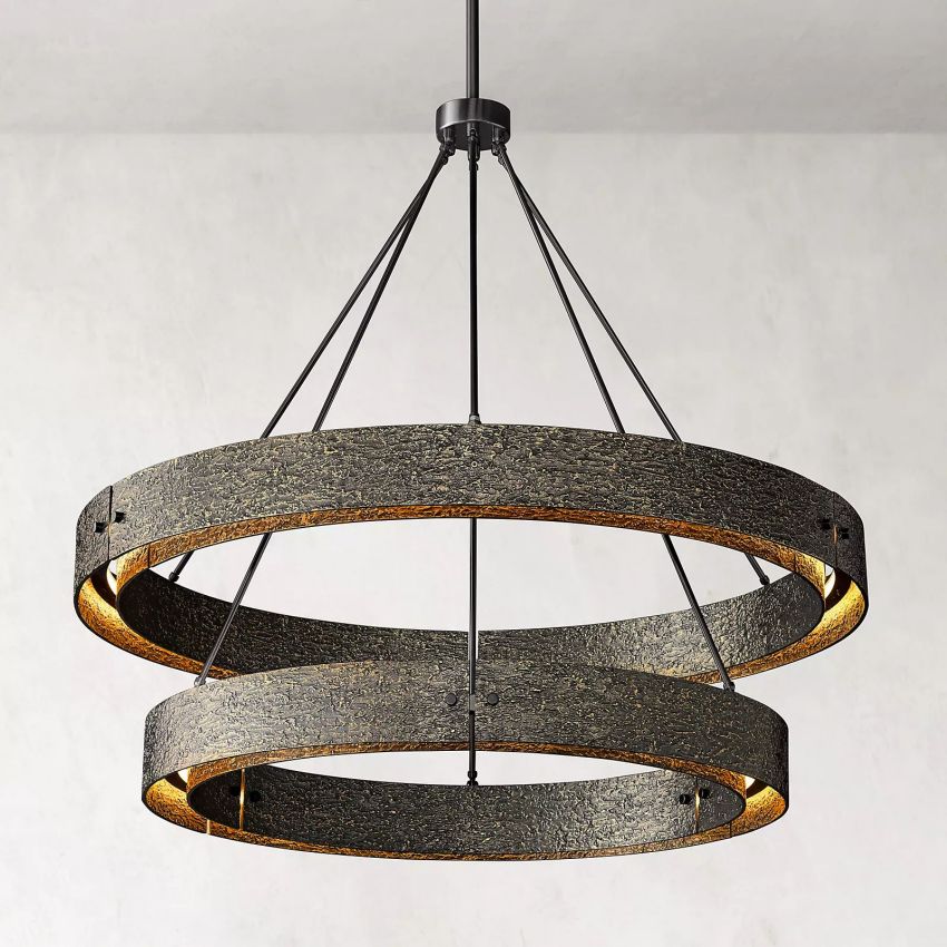 Baldr Two-Tier Round Chandelier 60"