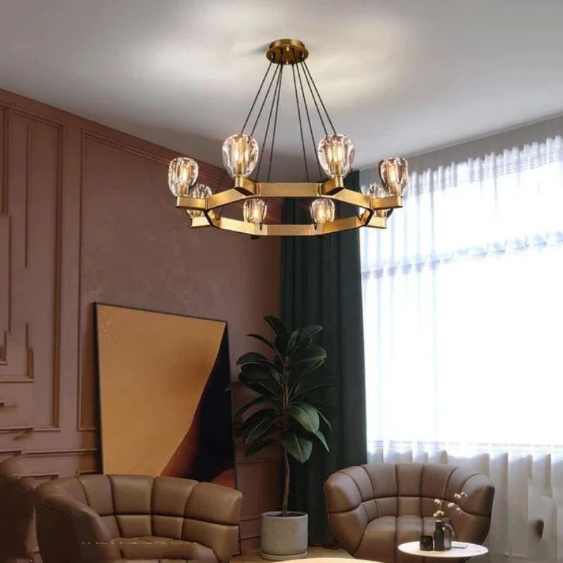 Xenia Contemporary Circular Living Room Chandelier