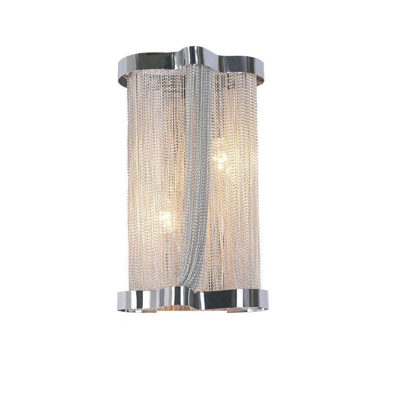 Ashley Aluminum Chain Tassel Wall Sconce