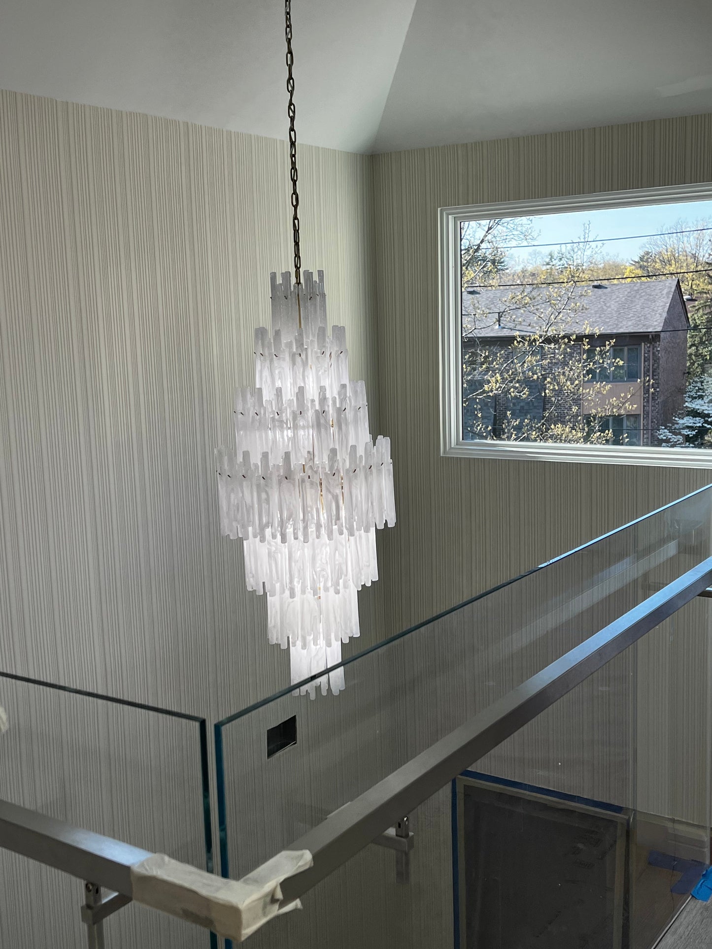 Blanche Tiered Murano Glass Chandelier