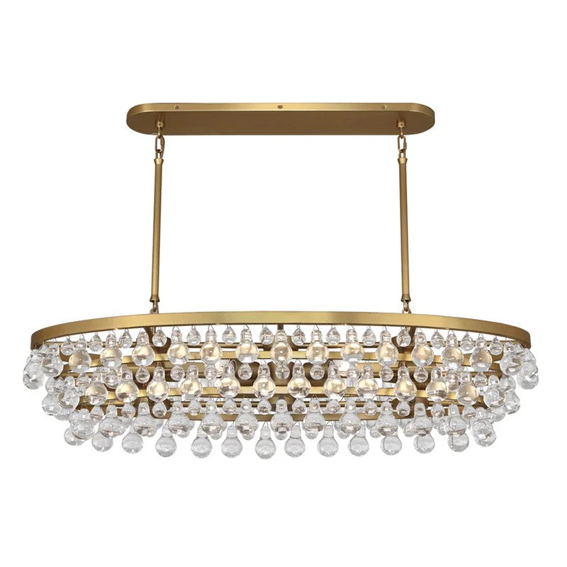 Abbe Waterdrop Oval Chandelier 43"